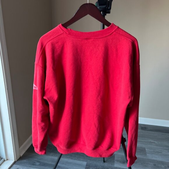 Vintage Red Gildan Heavy Blend Coca-Cola 1906 Sweatshirt Tropicana Logo Crewneck - Picture 6 of 6